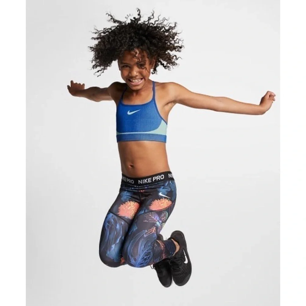 Nike Dri Fit Pro Indigo Tropical Leggings